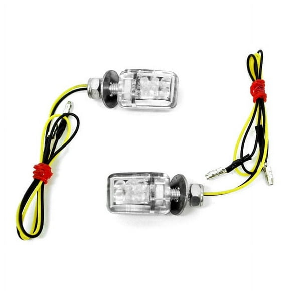 Krator Mini Custom LED Turn Signal Indicator Lights Lamp Compatible with BMW G650 G 650 Xmoto Xcountry Xchallenge