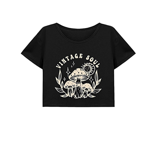 Camisa holgada con cuello redondo para mujer, para ir de compras, senderismo, desplazamientos M