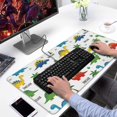 thumbnail image 2 of Long Mouse Pads for Desk,White Dinosaurs Palms Names Pattern Desk Mats on Top Of Desks, Desk Mouse Pad Extra Large with 3mm Non-Slip Base and Stitched Edge for Gaming,Office,Work,Home 31.5"x15.7", 2 of 6