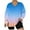 Womens Pullover Dark Blue, variant on Womens Oversized Plus Size Tops, Long Sleeve Pullover for Women Fall Fashion Loose Fit Ombre Tie Dye Side Slit V Neck Sweatshirts