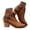 Brown, variant on Western Ankle Boots for Women Pointy Toe Buckles Goth Riding Booties Winter Dress Punk Shoes