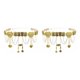 thumbnail image 4 of Minnieouse Fashion Women Waist Chain Belly Dance  Costume Alloy Belt Girls Tassels 2piezas Oro, 4 of 6