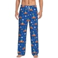 thumbnail image 2 of Picia Dinosaur Driving Mens Soft Woven Cotton Elastic Waistband Sleep Pajama Pant Lounge Sleep Pant With Pockets And Drawstring-Large, 2 of 9