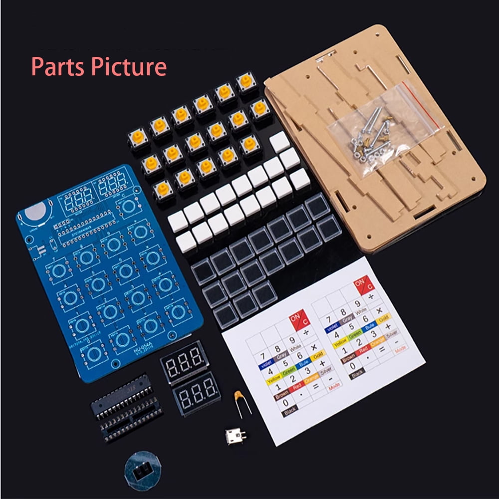 Gikfun 6-Bit DIY Calculator Kit Soldering Practice Kit Desktop Calculator Soldering Project Electronic Kit For College and High School Students to Learn and Use Soldering