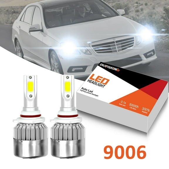 2x 9006 LED Low Beam Bulbs For Mitsubishi Outlander 2007-2013 9006 HB4 LED Headlights 6000K White