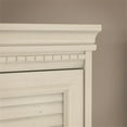 thumbnail image 5 of Atlin Designs Farmhouse Wood L Shaped Desk with Hutch in Antique White/Maple, 5 of 7