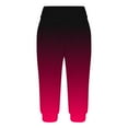 CLOISE Womens Capri Pants with Pockets Stretch Leggings Elastic Waisted
