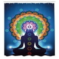 thumbnail image 3 of Ambesonne Peace Shower Curtain, Mandala Yoga, 69"Wx75"L, Multicolor, 3 of 5