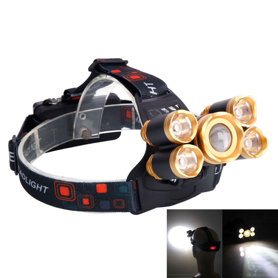 Headlamp Flashlight USB Rechargeable LED Ultrabright High 6000 Lumen