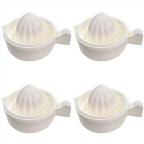 4X Exprimidor Manual de LimóN, Exprimidor de Jugo de Naranja, Exprimidor Manual de CíTricos de Naranja, Prensa de RotacióN de Tapa, Escariador Antideslizante
