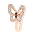 thumbnail image 5 of jiaroswwei 1Pc U-Shaped False Nose Ring Butterflies Shape Nose Stud Shining Rhinestone Inlaid Non-piercing Nose Clip Jewelry Gift, 5 of 8