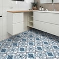 thumbnail image 3 of DEWOO Peel and Stick Floor Tile, Peel and Stick Flooring Self Adhesive, Waterproof Vinyl Flooring Suitable for Bathroom, Kitchen, Blue(12 x 12 In, 10PCS), 3 of 10