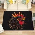 thumbnail image 1 of 2x3 Rug, Rooster Door Mat Washable Non Slip Soft for Entryway, Farmhouse Animal Rug, Chicken Carpet, Rooster Home Decor & Gifts, 1 of 7