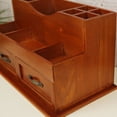 thumbnail image 2 of GOOHOCHY Home Use Wooden Organizer Box Drawer Type Cosmetic Storage Brown Durable Material, 2 of 8
