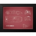 thumbnail image 2 of Rogan, Mark 18x15 Black Modern Framed Museum Art Print Titled - Jaguar XK-120-Maroon, 2 of 5