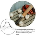 thumbnail image 3 of BRIGHTFUFU Storage Bags Baseball Stick Pouch White Lint Breathable Travel 1Pcs, 3 of 8