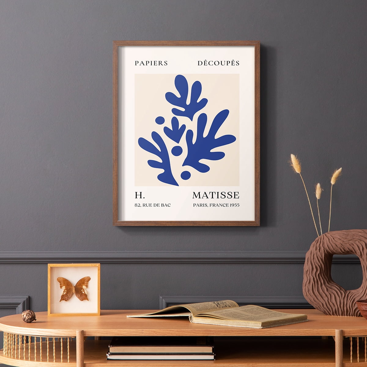 Matisse CLVIII Framed Print in Brown Solid Wood 8 x 10 Framed Print