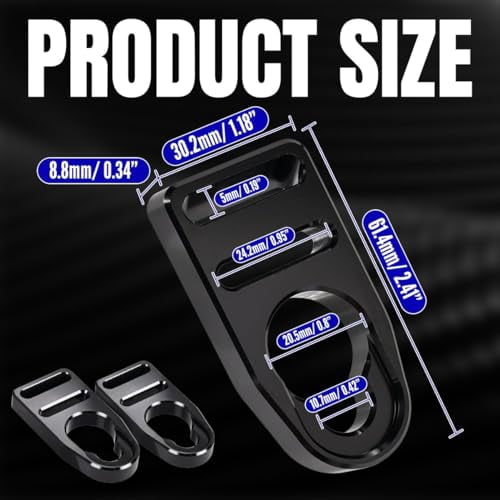 Canitu Strap Replacement Buckle Clip,Aluminum Machining Latches Seat Hooks Repair Kit for Lifetime or Emotion Style Button Type Seat Straps Repair Kit for Kayak Seat