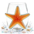 thumbnail image 6 of SLYNSHome Stemless Wine Glasses Beach Themed, Coastal Home Bar Accessories Water Glass, Marine Animal Design Drinkware For Ocean Life Enthusiasts, 6 of 6