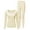 Beige, variant on FEIJIBA Pajamas for Women Set Thermal Underwear Fleece Lined Long Base Layer Cold Winter Women's Sleepwear Beige