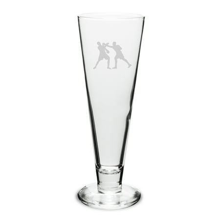 Etched Pilsner - Hanging Boxing Gloves 16 oz. Deep Etched Classic Pilsner