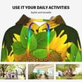 thumbnail image 4 of Xecao Sunflower Pattern Hoodies for Women Sweatshirts Long Sleeve Sweatshirts Pullover Outfits with Pocket-Medium, 4 of 7
