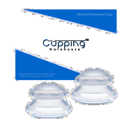 Supreme 2 Large -Cupping Warehouse TM: Professional and Home Users Silicone Cupping Therapy Set w/Online Video's Great for Massage Cupping, Cellulite, Pain, Lymph, Myofascial Release, Trigger