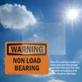 thumbnail image 6 of (2 Pack) Non Load Bearing OSHA Warning Sign 18 Inch X 12 Inch Vinyl Label Decal Sticker Weather Resistant, UV Protected for Workplace, Business, and Construction Site, Made in the USA, 6 of 7