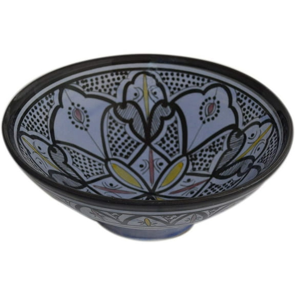 Ceramic Bowls Moroccan Handmade Serving Bowl Medium 10 inches