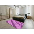 thumbnail image 5 of Ahgly Company Machine Washable Indoor Rectangle Transitional Violet Purple Area Rugs, 8' x 12', 5 of 7
