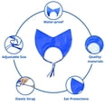 thumbnail image 2 of Cat Shower Cap and Bath Brush Set, Cat Ear Cover and Grooming Bathing Brush for Cats, Puppy Small Dogs, Cat Ear Protection Bathing Supplies, Pet Accessories, Blue, 2 of 6