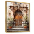thumbnail image 2 of Designart "Old Town Doorways Lyon s French Welcome III" France Floater Framed Canvas Print, 2 of 7