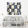 thumbnail image 2 of Yayeee Tapestry Wall Hanging for Bedroom 60" x 40" Living Room Home Wall Art Decor, Black and Blue Cat, 2 of 7