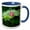 Blue/White, variant on 3drose, Lotus Pond in Humble Administrators Garden, Suzhou, China, 11oz Two-tone Red Mug