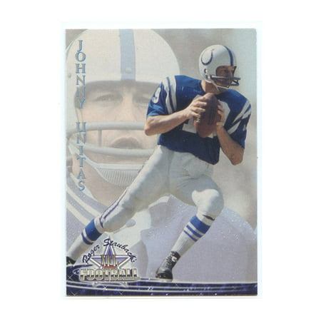 1994 Ted Williams Card Co. #6 Johnny Unitas Roger Staubach's Football (Ted Williams Best Batting Average)