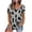 Grey, variant on Womens Athletic Tops Women's T-Shirts Shirt Women's Sleeve Print Raglan Basic-T Tops Short Leopard Summer Blouse Blouse Platform Competitor Leopard Short Raglan Print Brown M