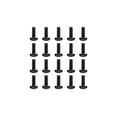thumbnail image 2 of EKWB EK-Loop Phillips Head Screw Set M4x10mm, 20pcs, Black, 2 of 2