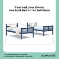 thumbnail image 4 of Storkcraft Caribou Twin over Twin Bunk Bed, Navy, 4 of 16
