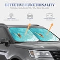 thumbnail image 4 of Vsdgher Tranquil Ocean Canoe Journey Print Car Windshield Sun Shade, Reflective Sunshade Window Sunshade Sun Visor Protector Fit for Cars,Trucks,SUVs-Medium, 4 of 6