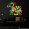 thumbnail image 3 of Glowneon Joy Love Peace Neon Sign, Joy Love Peace LED Sign, Christmas Tree Led Sign, 3 of 5
