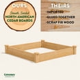 thumbnail image 2 of Greenes Fence 4' x 4' x 7" (3/4" Thick) Premium Cedar Raised Garden Bed, 2 of 8