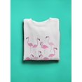 thumbnail image 3 of Flamingos Crew. Sweatshirt Women -Image by Shutterstock, Female x-Large, 3 of 4