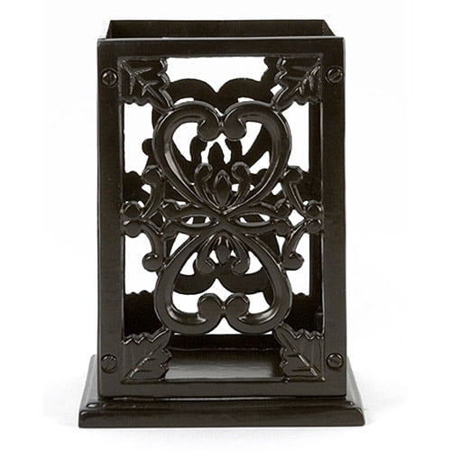 Cast Iron Utensil Holder, Black