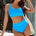 thumbnail image 6 of RQYYD Bikini Sets for Women High Waisted Tummy Control Two Piece Swimsuits Push Up Halter Tops with Bottom Bathing Suits, 6 of 6