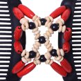 thumbnail image 4 of Peines dobles con cuentas vintage para mujer, accesorio para el cabello, herramienta de peinado (rojo), 4 of 4