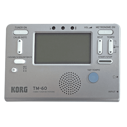 Korg TM-60 Limited Edition Combo Tuner/Metronome Silver 