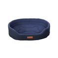 thumbnail image 3 of Four Sided Bolster Oval Dog Bed, Soft Cloth Waterproof Anti-Slip Pet Sofa Cushion 20x14x5in, Machine Washable All Season Crate Kennel Mat for Small Medium Pets,Indoor Pet Rest Bed, Christmas Pet Gift, 3 of 7