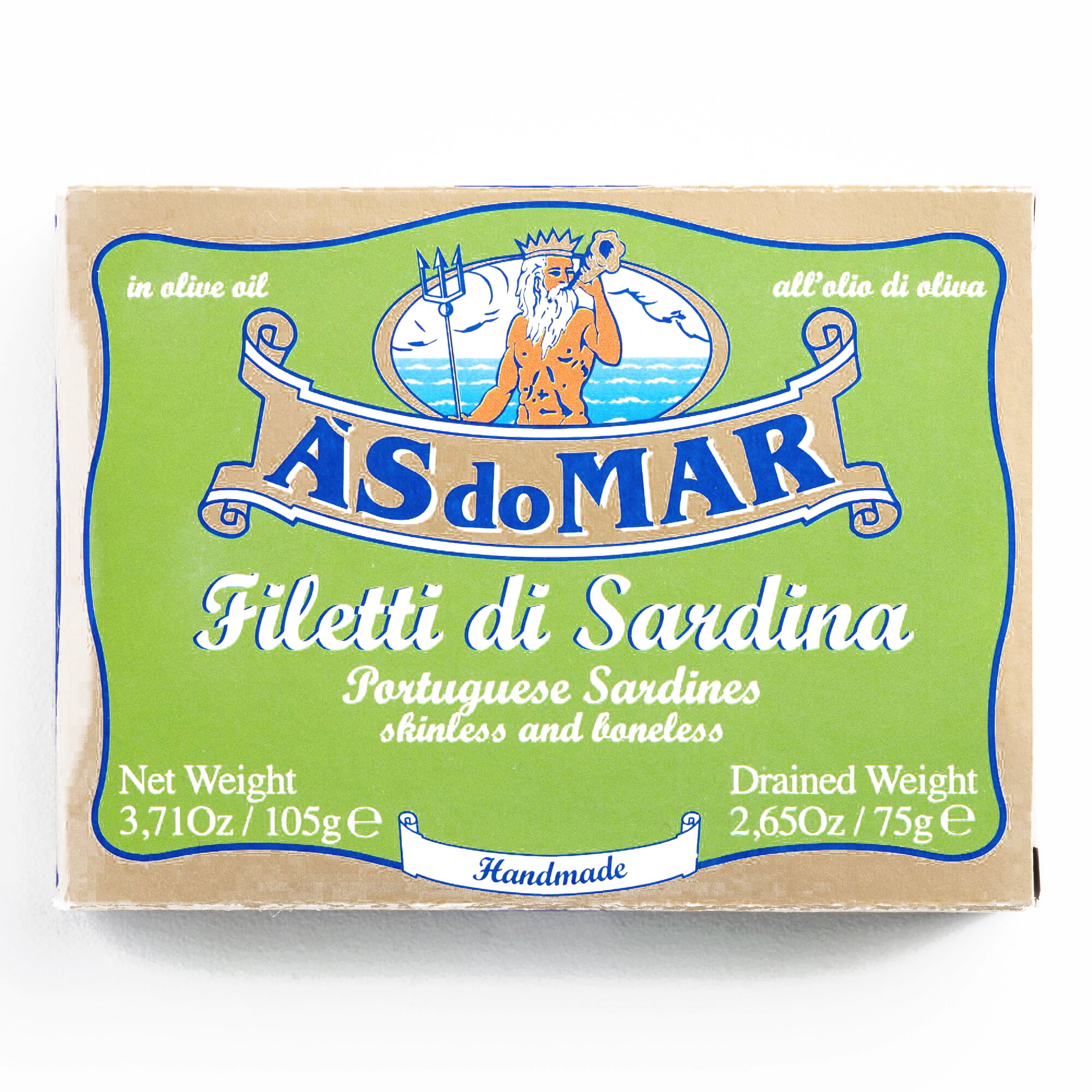 As do Mar Boneless and Skinless Sardines 3.71 oz each (5 Items Per