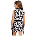 thumbnail image 4 of Aislor Girls 2 Pieces Western Cowgirl Sleeveless Fringed Top With Side Tassel Shorts Outfit Set Black 8, 4 of 7
