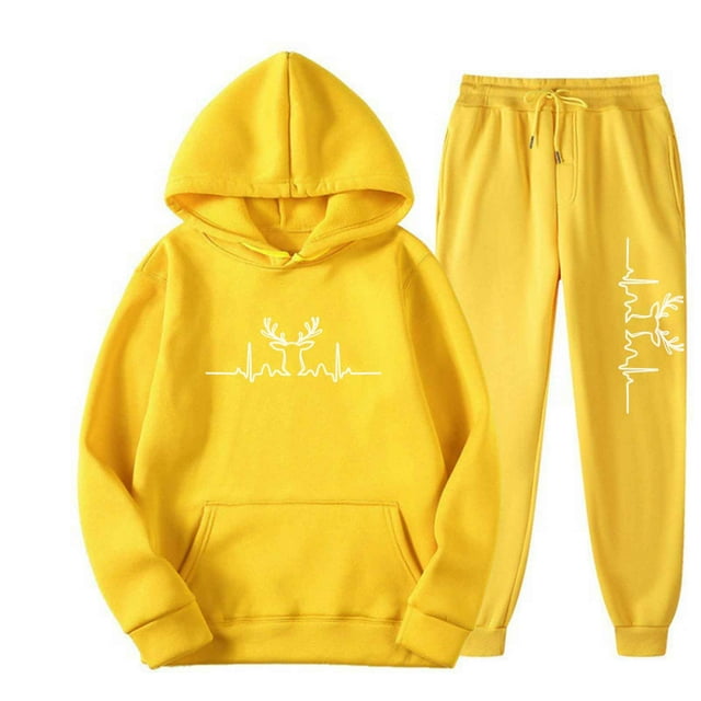 Ensemble Sweat à Capuche et Pantalon pour Femmes Manches Longues Décontracté pour Sports et Mode, Ensemble de Poids à Main pour Femmes